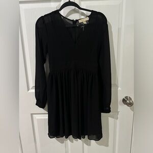 NWOT Michael Kors Black Sheer Dress Size 0